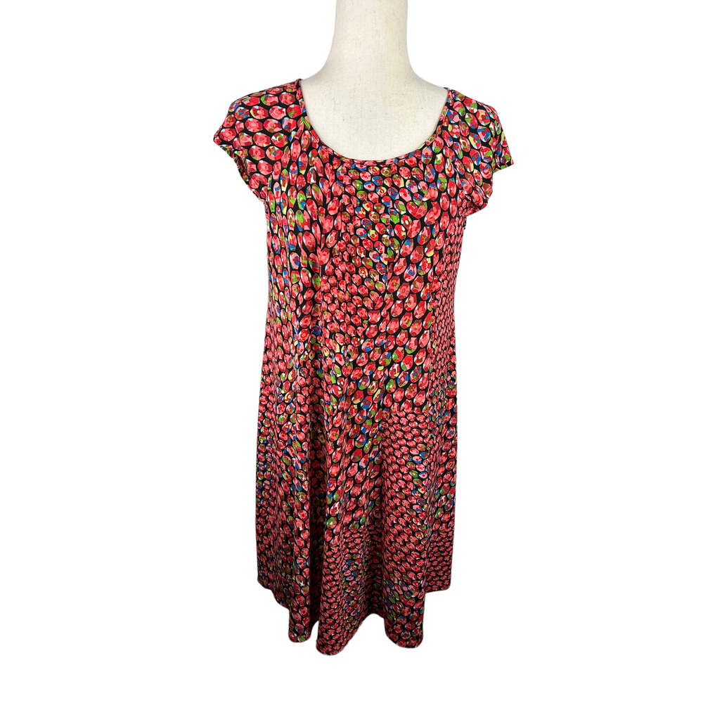 Gabby Skye Red Multicolor Dress